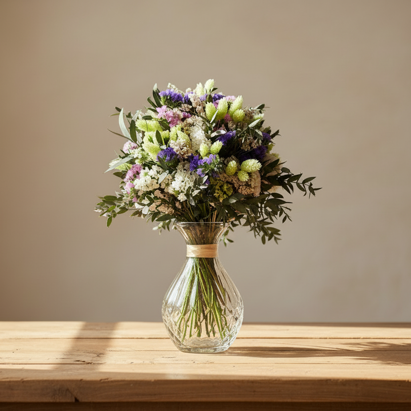 Flores preservadas: qué son, cuánto duran y cómo decorar con paniculata y eucalipto
