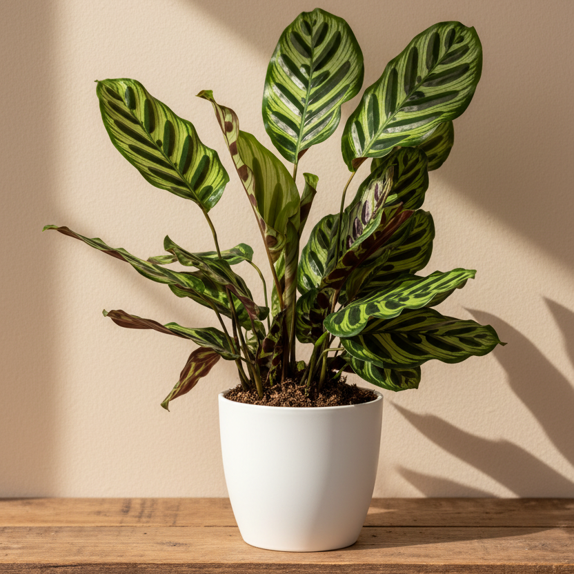 planta tropical calathea