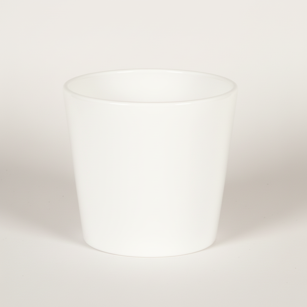 Macetero Basic Blanco - 12,5cm
