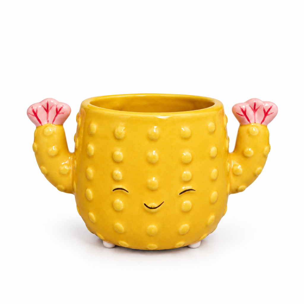 maceta decorativa 6 cm, macetero pequeño con planta