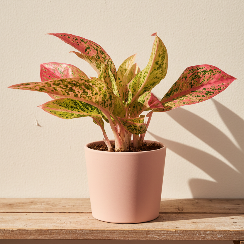 planta tropical de interior, planta decorativa de interior, plantas de interior, aglaonema ornamental
