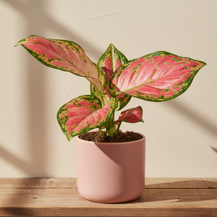 aglaonema tropical, planta tropical de interior