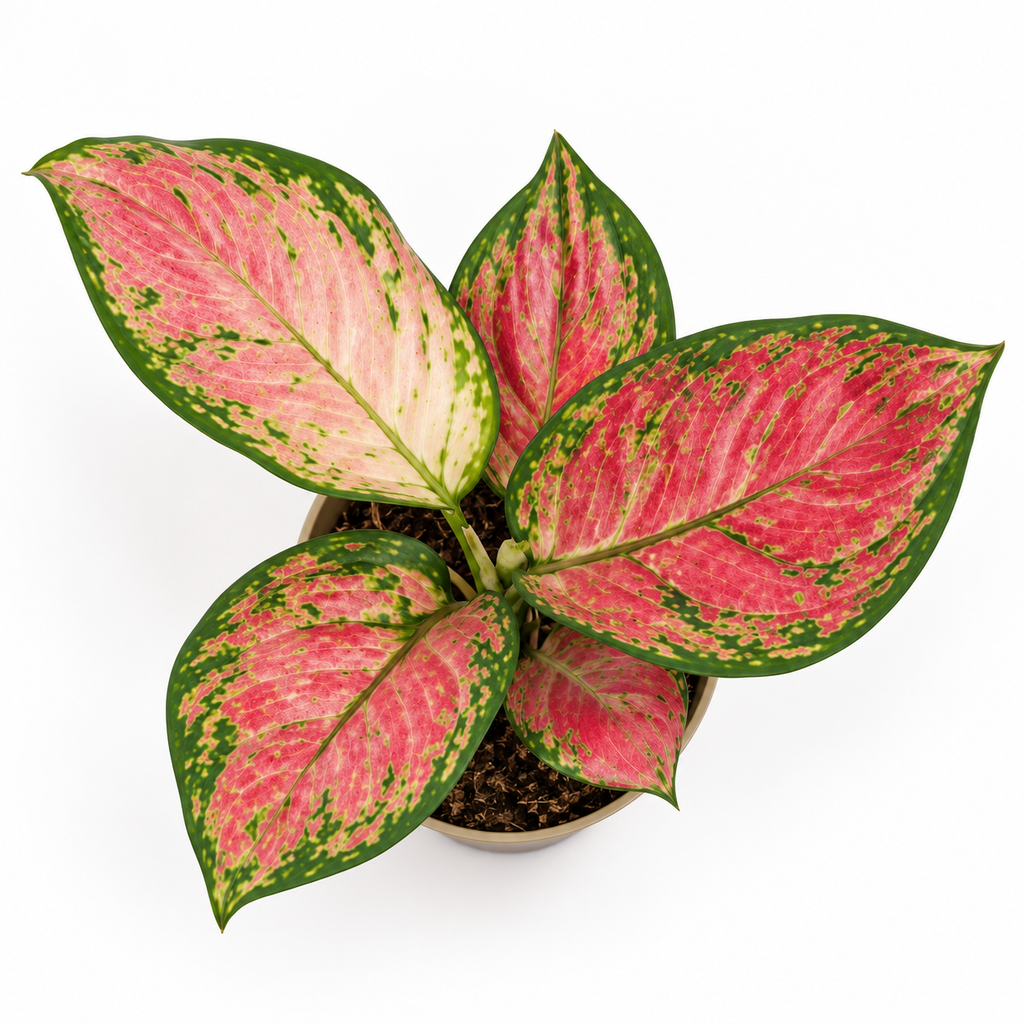 glaonema rosa, aglaonema rosada, aglaonema verde y rosa