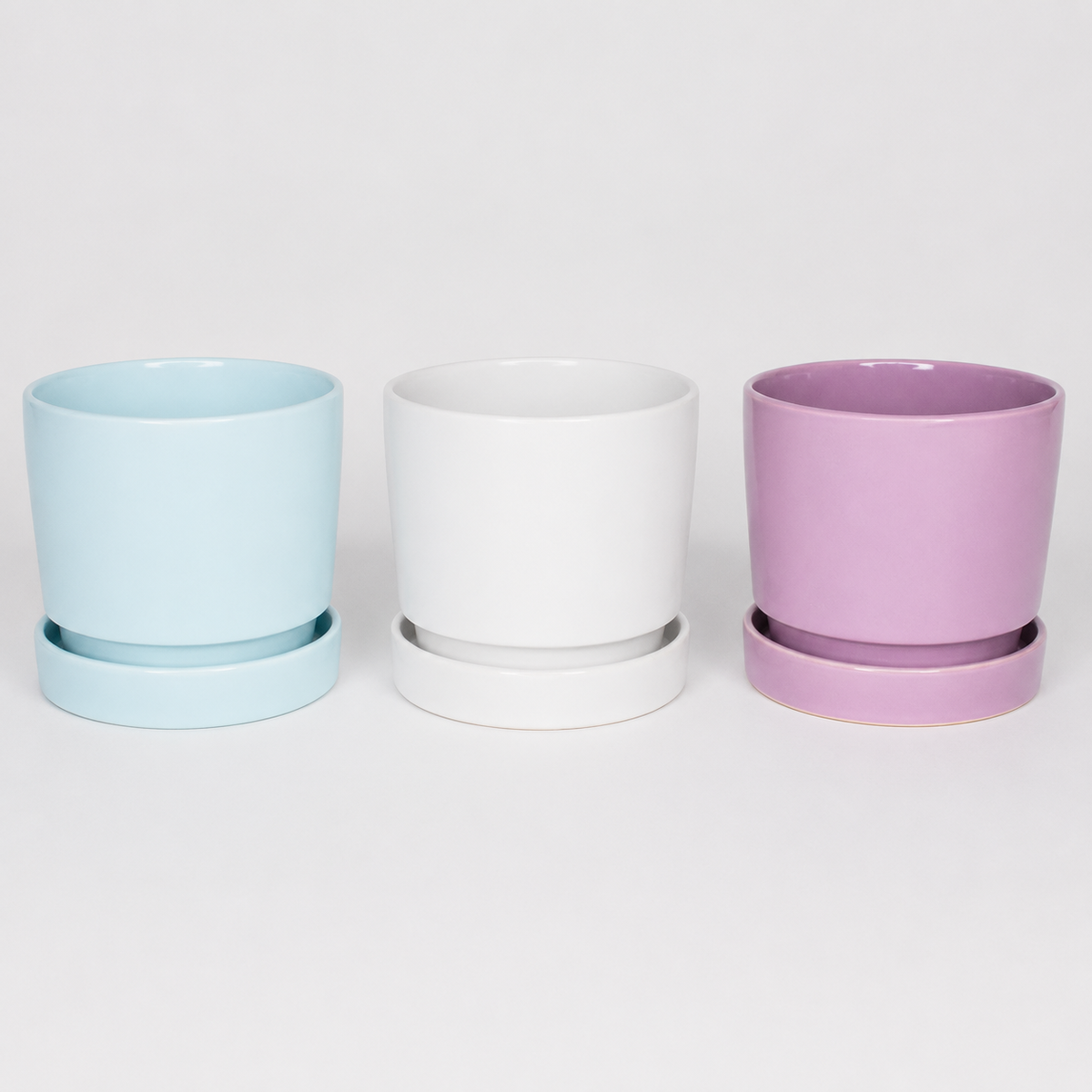 Maceta + Plato Colors - 13 cm