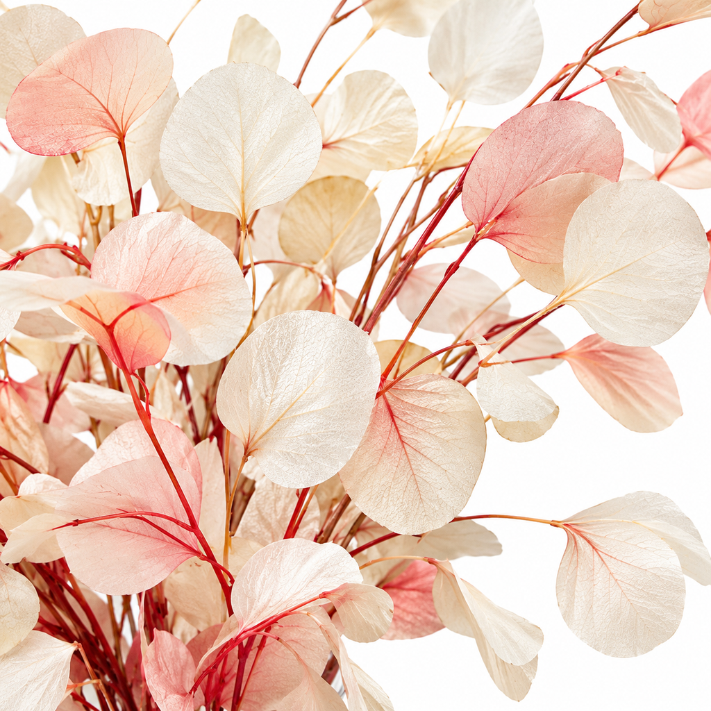 ollaje preservado rosa, eucalipto para ramos, eucalipto para decoración, follaje para composiciones florales, eucalipto seco decorativo, hojas de eucalipto preservadas, follaje floral preservado