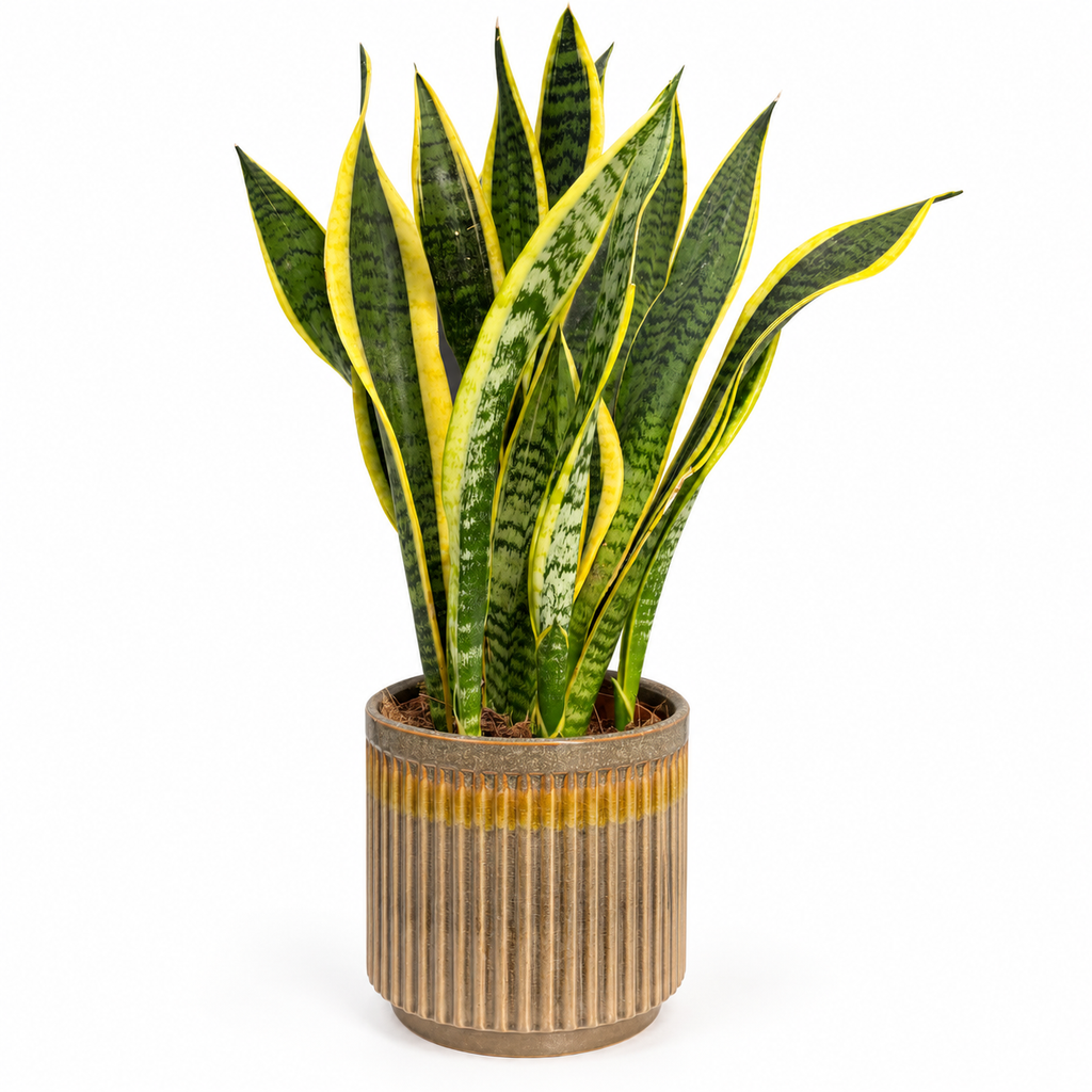 planta resistente de interior en maceta decorativa