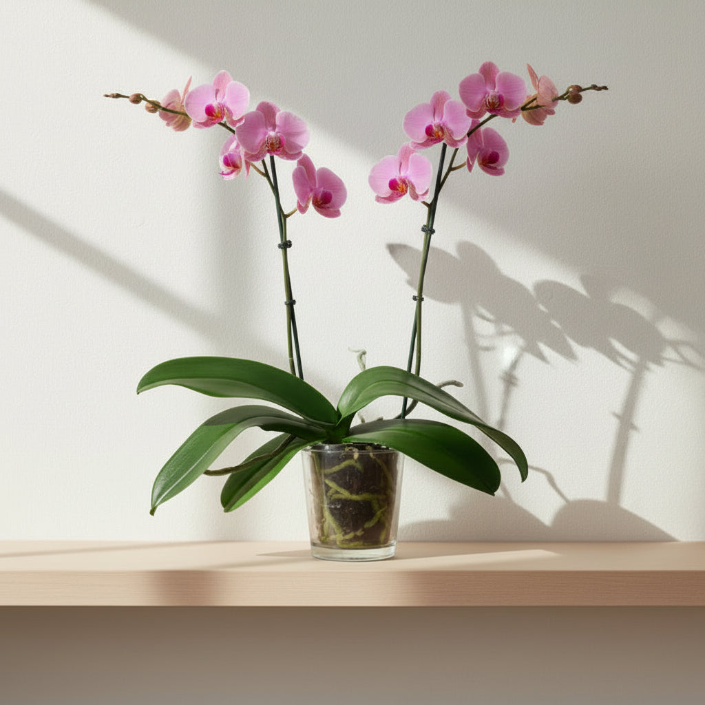 Macetero orquídea cristal - 12 cm
