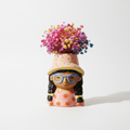 Mini vase Fille Été + Bouquet préservé