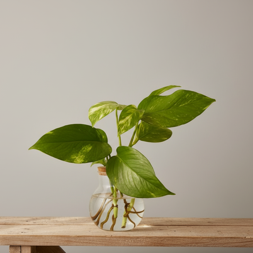 Hidroponía Pothos (Epipremnum Aureum)