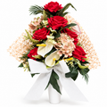 flores artificiales para cementerio, ramo de flores artificiales decorativo