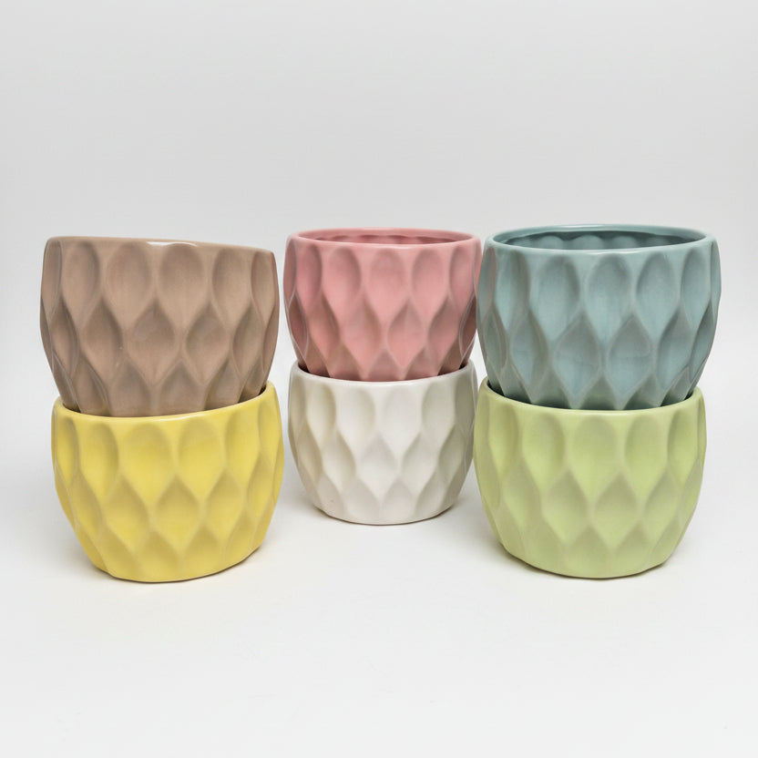 macetero rombos colors 10,5 cm