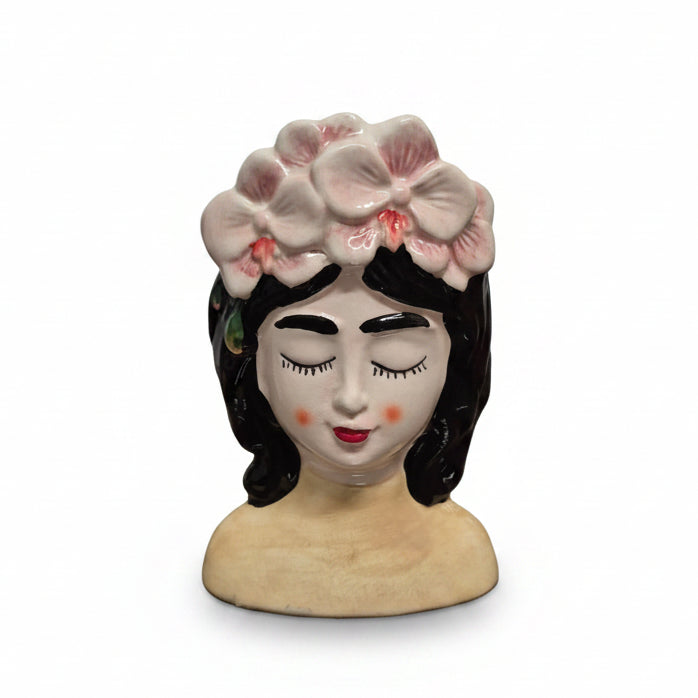 maceta chica floral