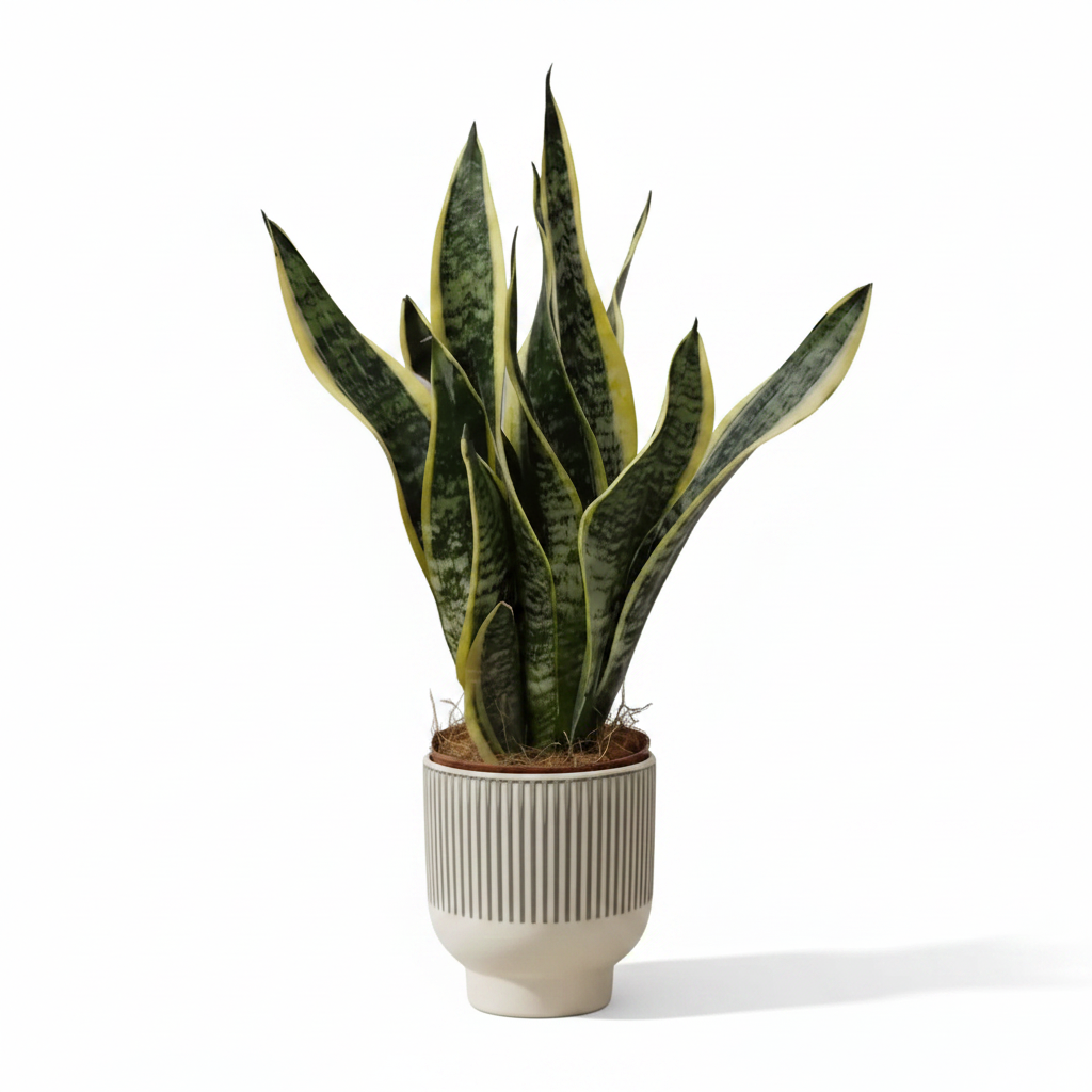 Sansevieria Trifasciata L + Macetero Imperial