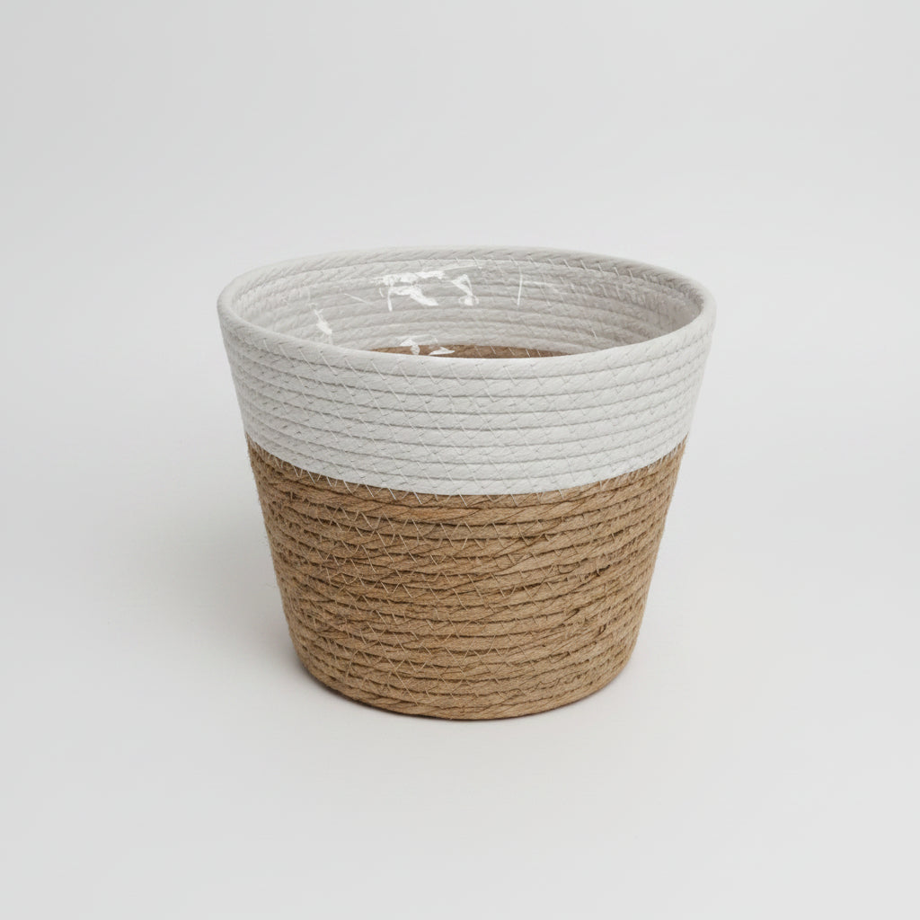 Macetero Yute Natural - 19 cm
