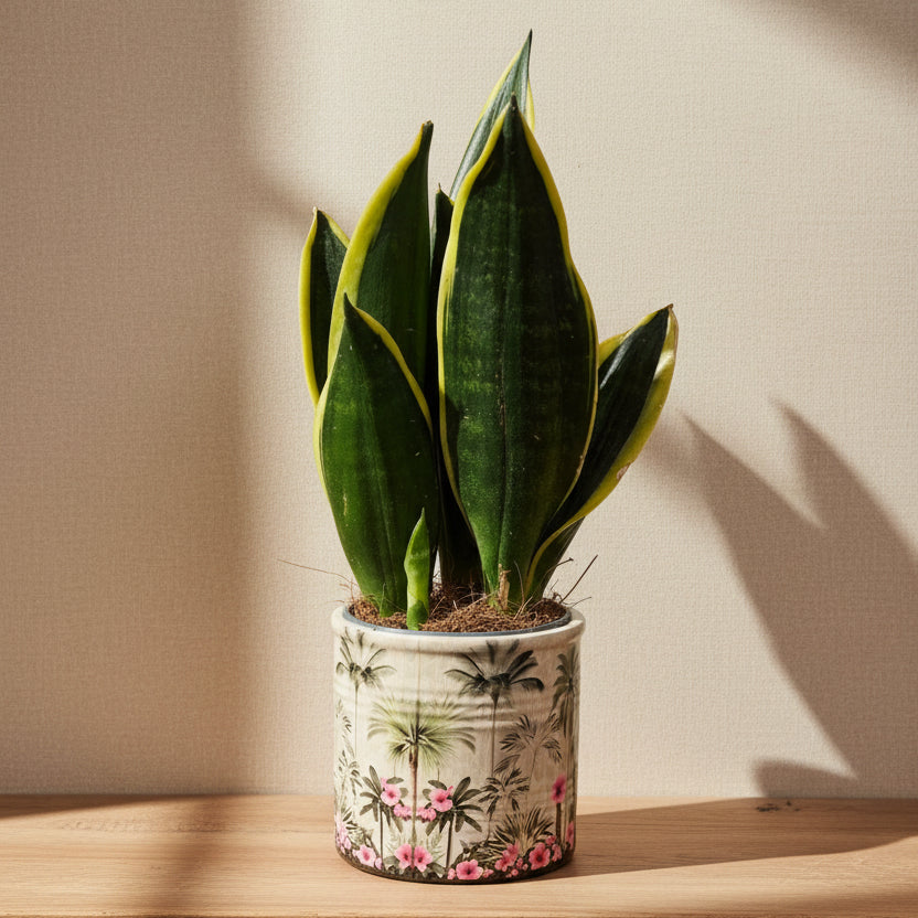 maceta tropical ceramica