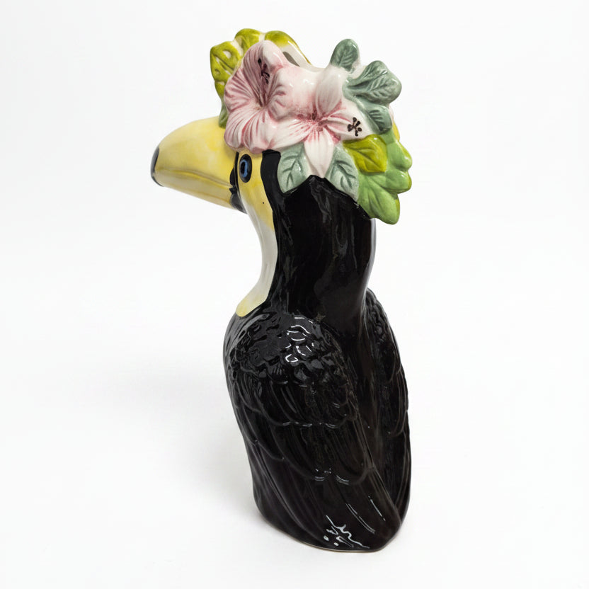 jarron tropical ceramica