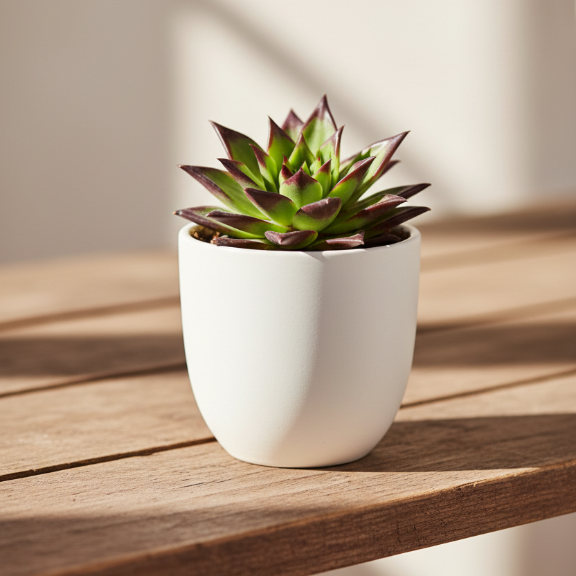 suculenta echeveria roja