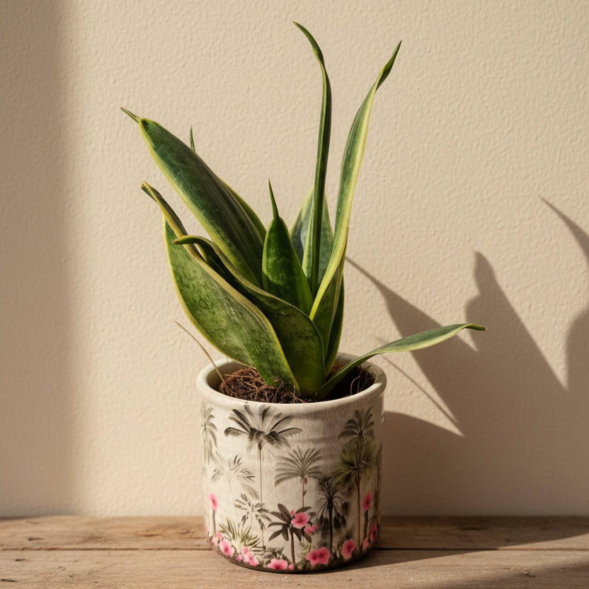 maceta tropical ceramica