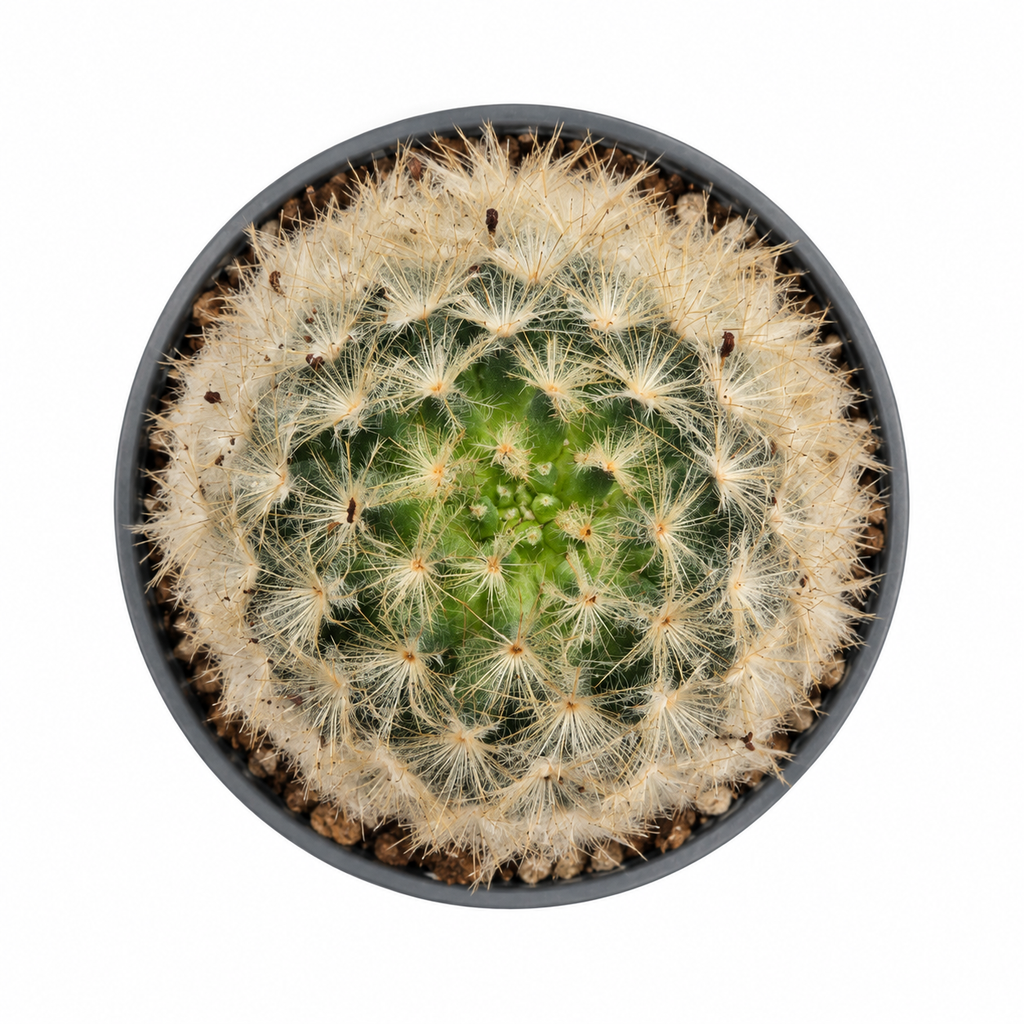 cactus bola de algodón, mammillaria bocasana cactus