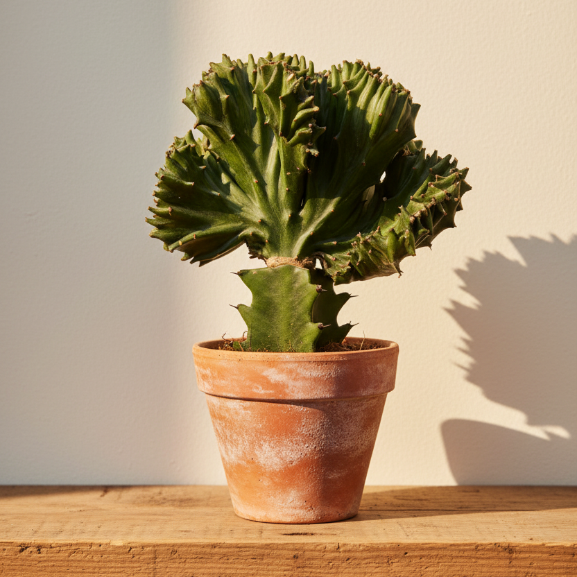Euphorbia Lactea Cristata XL (Cactus corail)